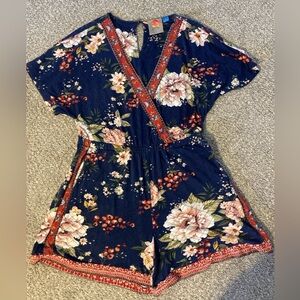 Farm Rio x Anthropologie Estelle Floral Romper – Size M